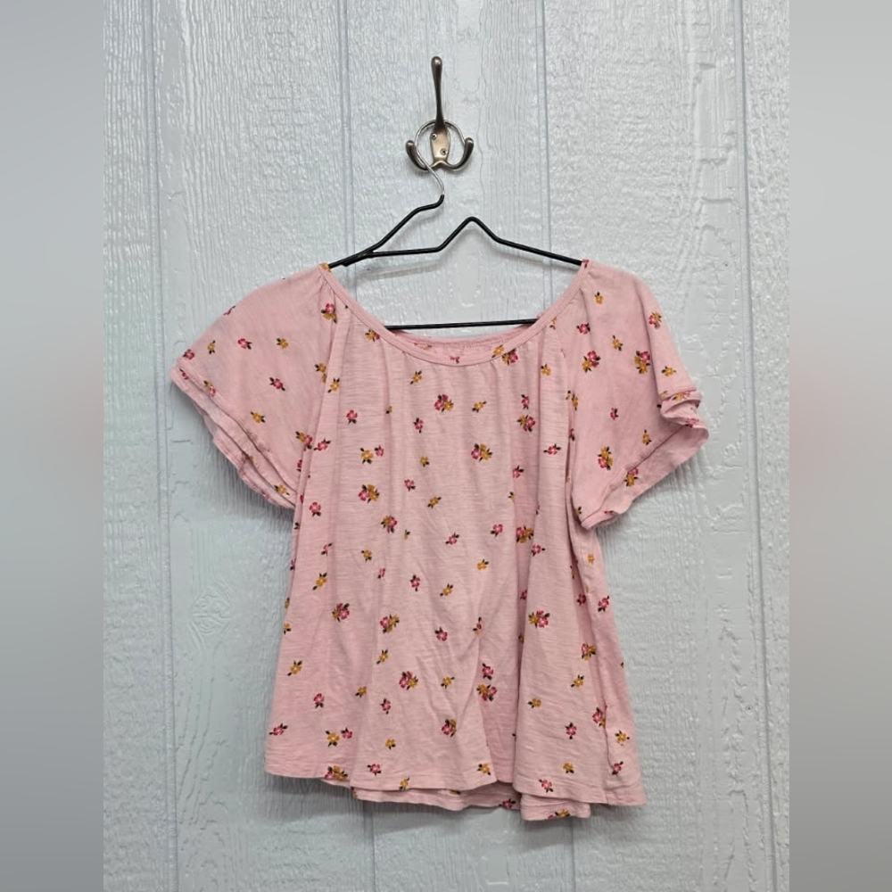 GUC Old Navy Girls XL(14) Floral Pink  Top